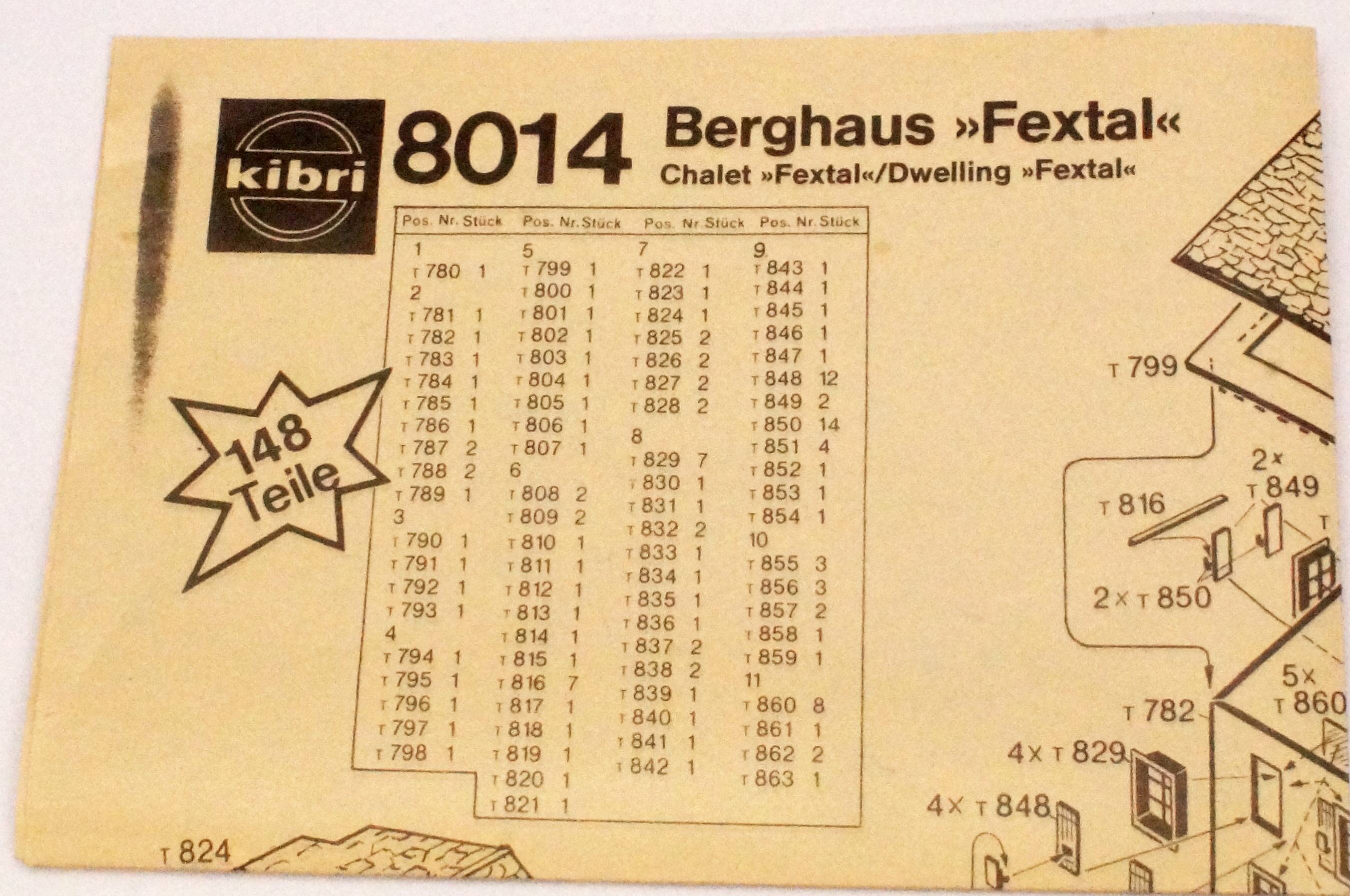 Kibri 8014 Berghaus Kibri 8014 Berghaus
