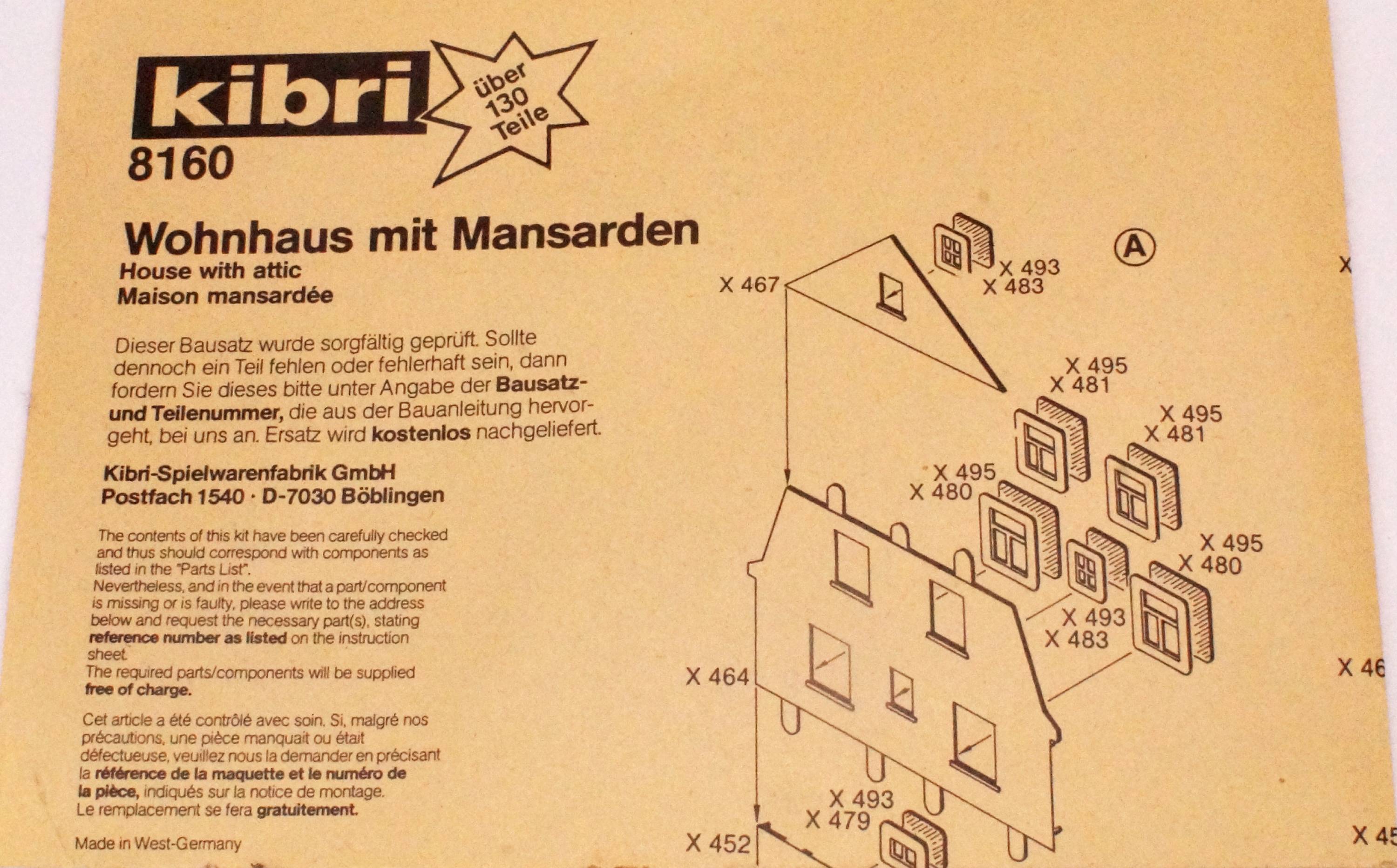 Kibri 8160 Wohnhaus Kibri 8160 Wohnhaus